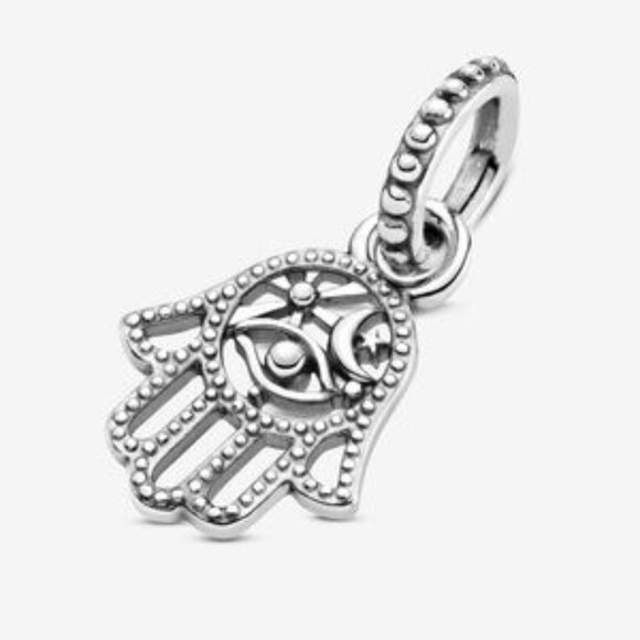 Pandora Protective Hamsa Hand Dangle Charm - Picture 2 of 4